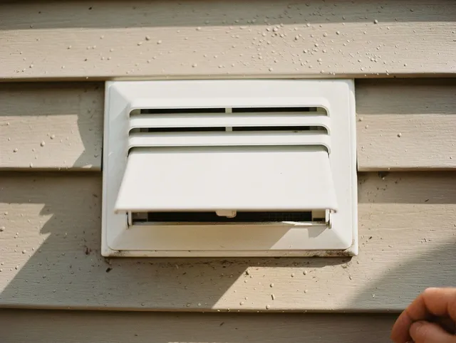 Azusa Dryer Vent Cleaning technician performing professional exhaust vent cleaning at a residential property in Azusa