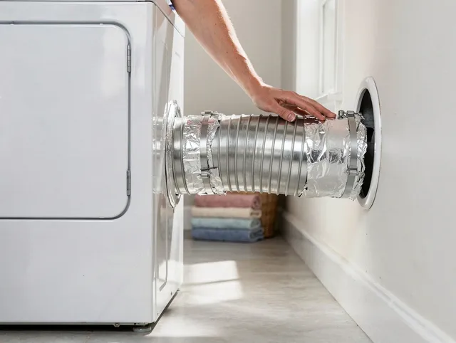 Professional dryer vent hose installation by Azusa Dryer Vent Cleaning in Azusa